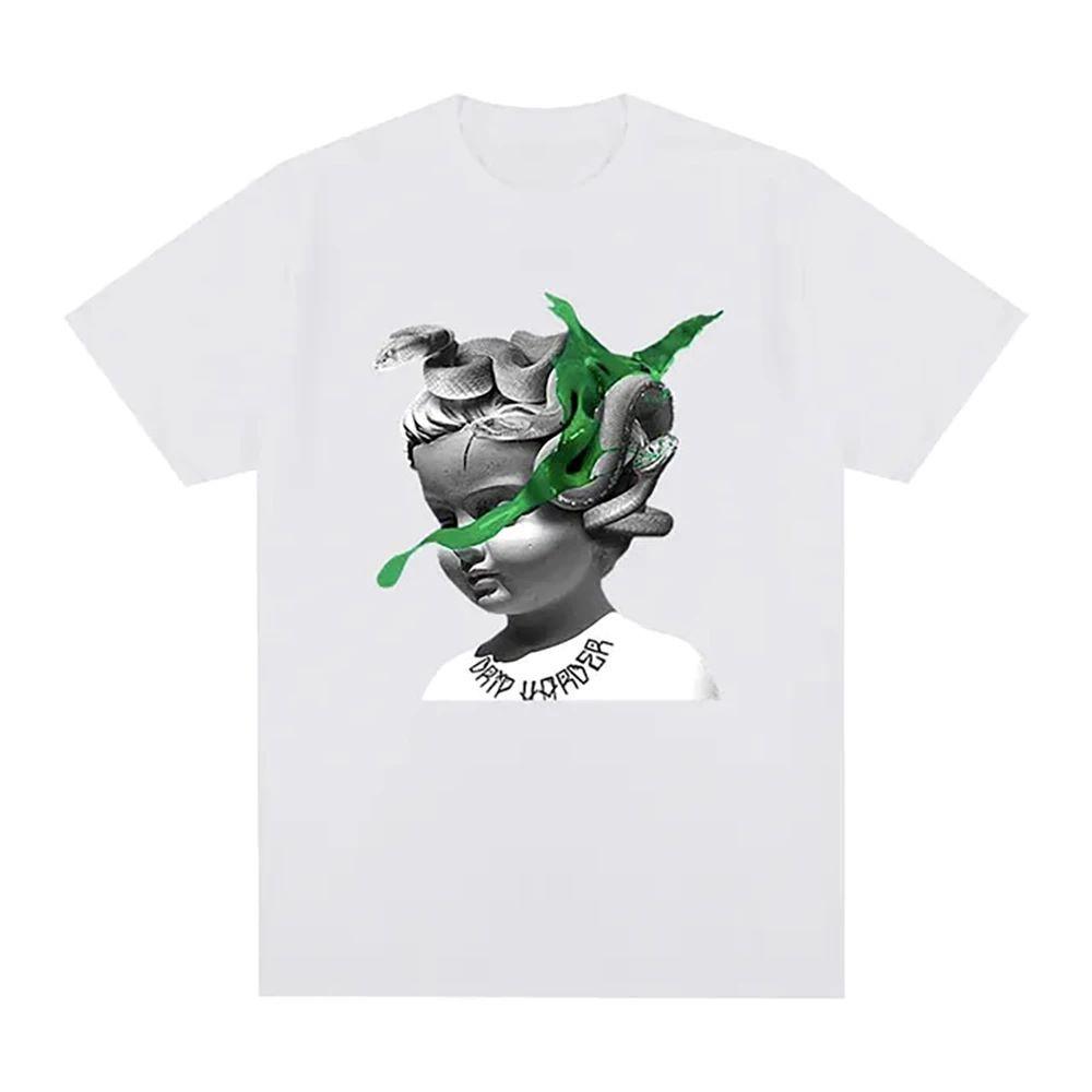 American retro cotton printed Unisexs and Womens loose casual Tshirt new personalized fashion trend round neck Tshirt
