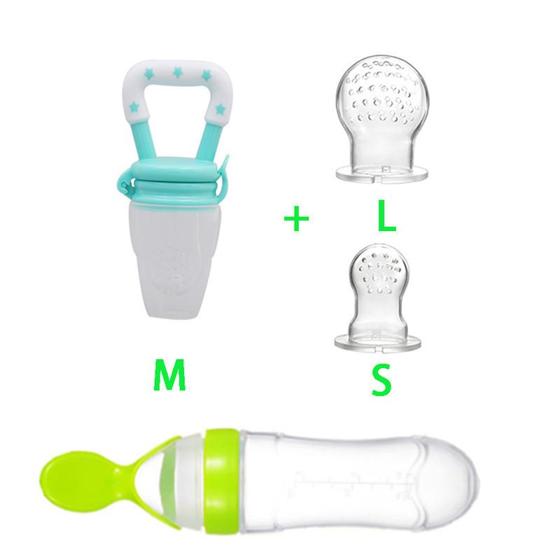 4Pcs/Set Baby Food Pacifier Toddler Nibbler Feeder Cup Boy Girl Fruit Vegetable Feeding Infant Newborn Nipple Soother Bottles
