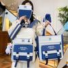 Легкие Стильные Контрастные Рюкзаки Большой Вместимости Рюкзак для Instagram Наплечные Сумки Снижение Нагрузки Защита Позвоночника Ученики Начальной Школы