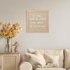 Wooden Frame Changeable Felt Letter Board with Symbols & Numbers for Home Office - Message Display Board
