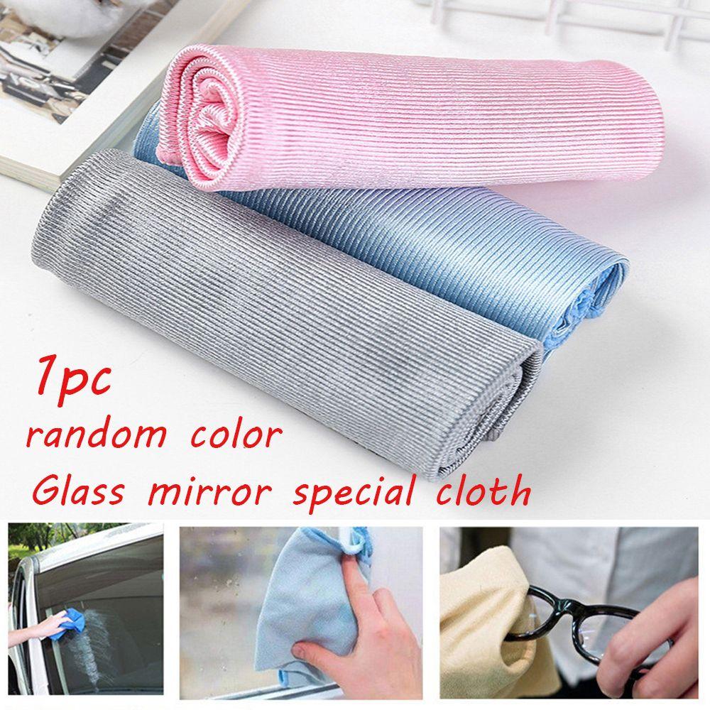 Microfiber Scouring Pad Rags No Lint Wipe Mirror Water Absorption Glass Cleaning Washing Towel