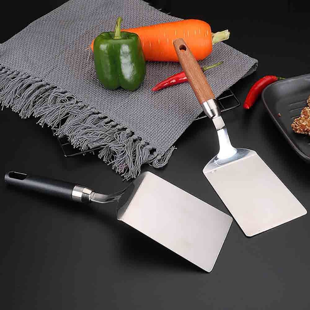 Деревянная ручка, широкое применение, простая очистка, инструменты для барбекю, лопатка для жарки, кондитерская лопатка, кухонная утварь