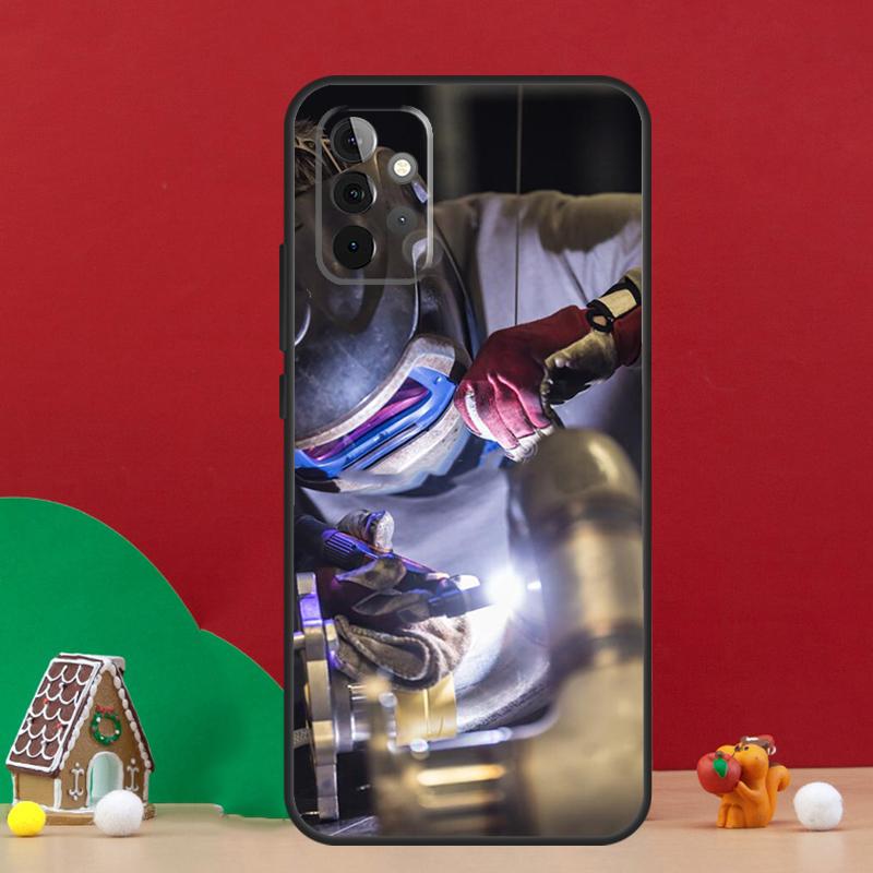 Welder Welding Hot Metal Worker Case For Samsung Galaxy A55 A52 A32 A12 A33 A06 A16 A26 A36 A56 A15 A53 A13 A34 A54 A14 A17