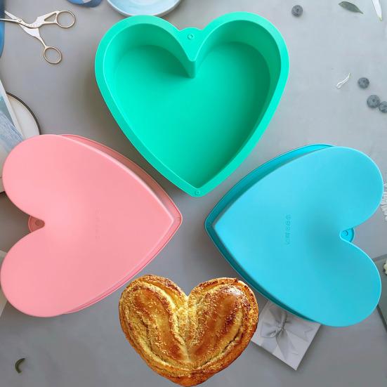 Форма для торта в форме сердца, антипригарное силиконовое покрытие для выпечки, мороженого, пудинга, мусса, желе, шоколада, легко снимаемая форма для выпечки на День святого Валентина, свадьбы