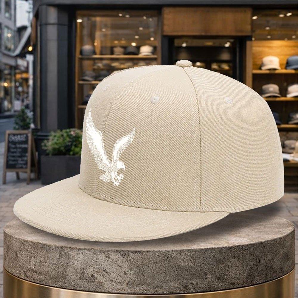 Кепка бейсболка с принтом орла, регулируемая, с застежкой snapback. Подходит для гольфа, путешествий. Легкая, унисекс, с прямым козырьком. С изображением орла в полете