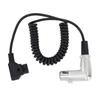 XLR Right Angle Power Coiled Cable D Tap B Male To 4 Pin for DSLR Camcorder Camera