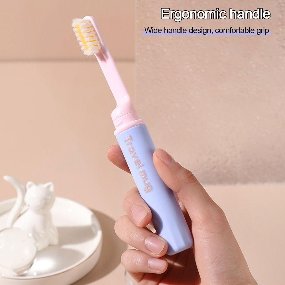 Plastic Folding Toothbrush Adults Children Tooth Brush  Travel Camping Hiking Outdoor Supplies