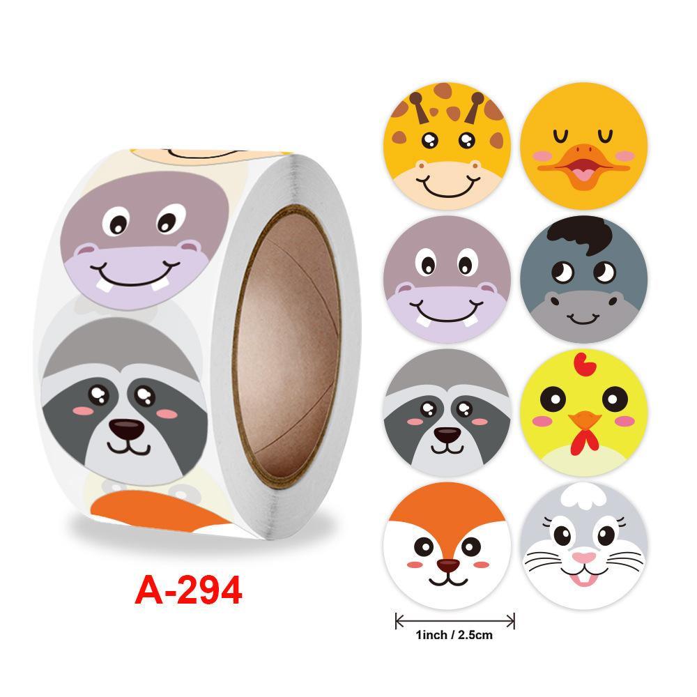 Около 500 шт., милые мультяшные наклейки с животными, наклейки для учителей, награды, спасибо, сделай сам, подарочные украшения ручной работы, этикетки, канцелярские принадлежности