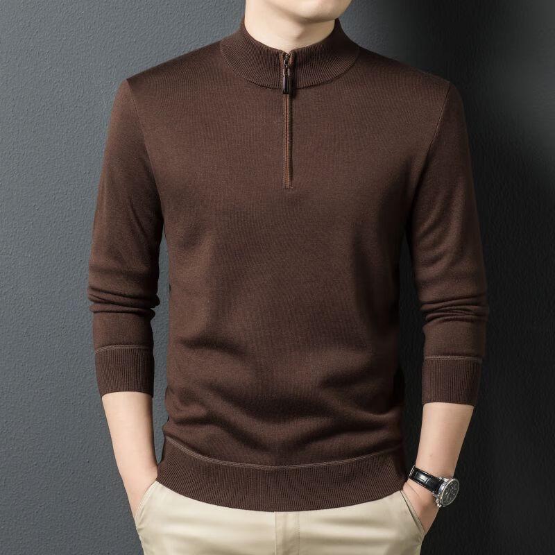 Men's Half-Zip Mock Neck Sweater