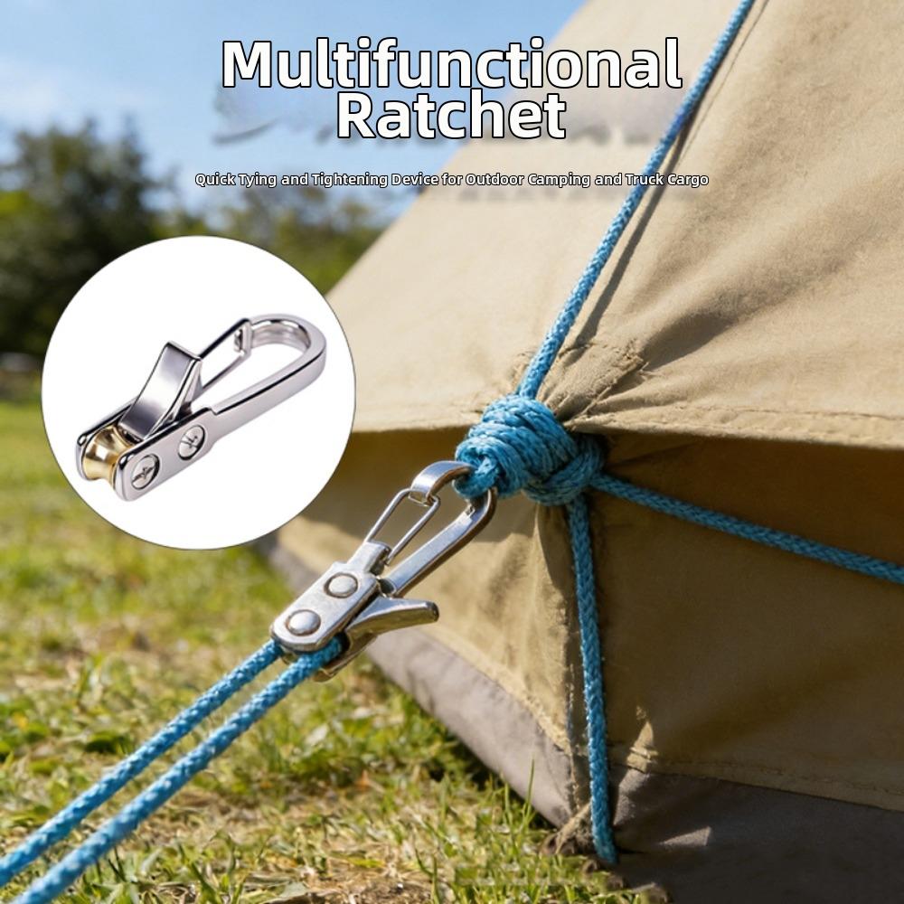Multi-functional Rope Tensioner Accessory Metal Retractable Buckle Stretcher