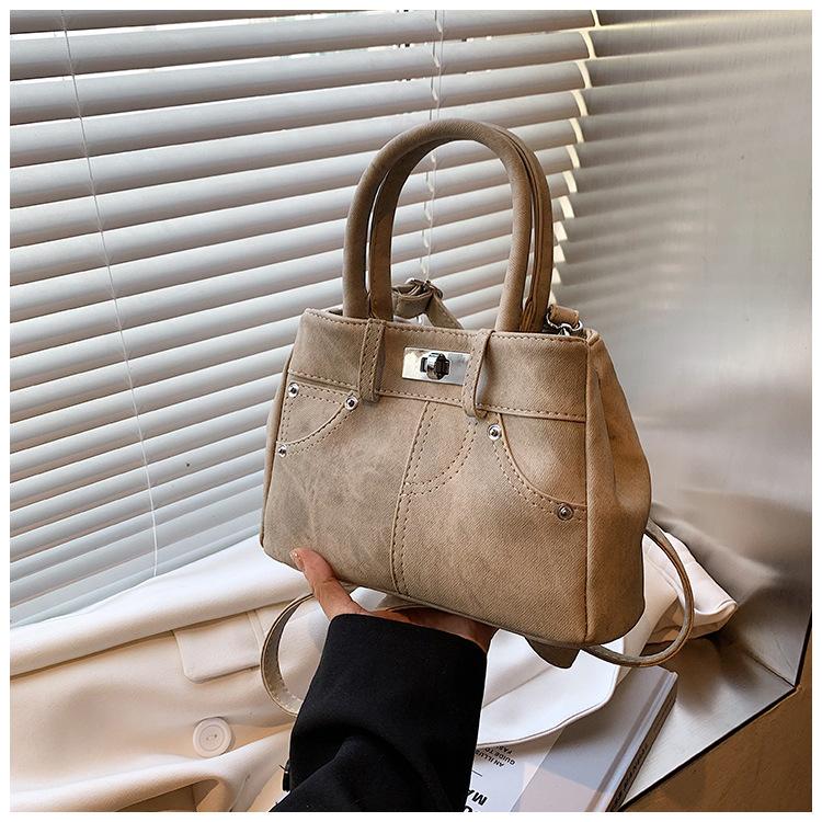 Модная портативная большая женская сумка для поездок на работу 2024 года, новая трендовая ретро-универсальная сумка-мессенджер премиум-класса через плечо