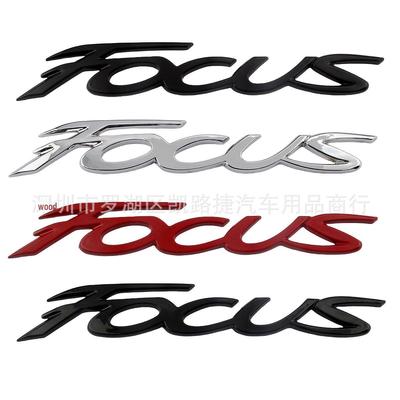 FOCUS Металлическая наклейка на багажник автомобиля: Английская буквенная наклейка для Ford Focus