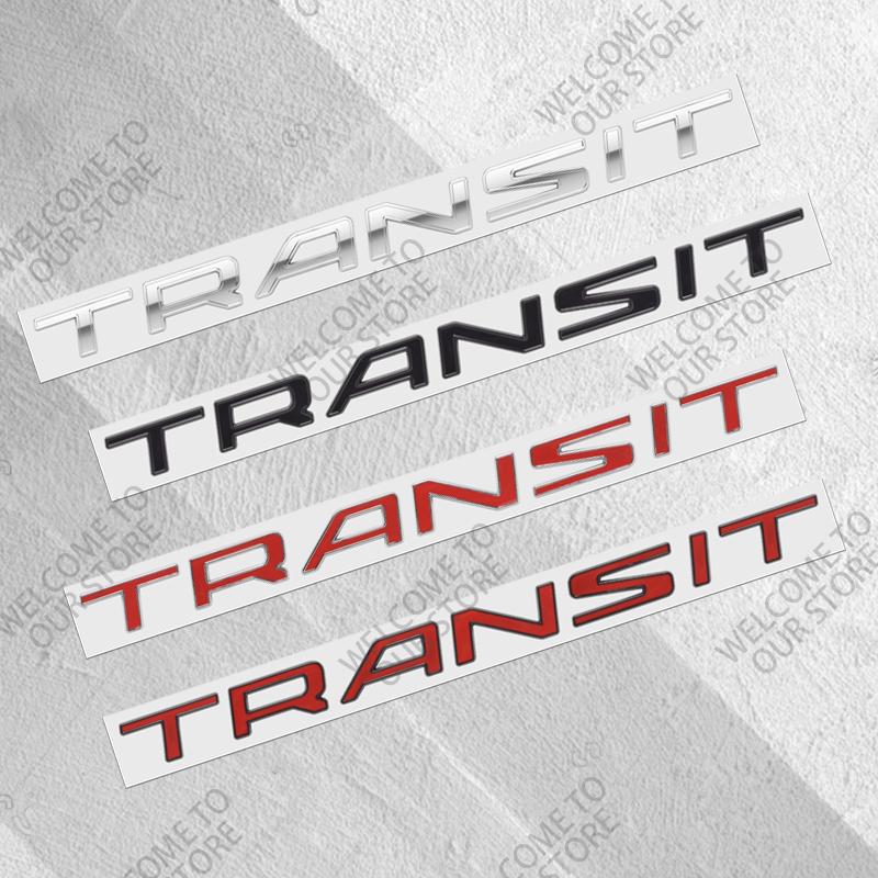 UHB24 3D Metal For Ford Transit Custom Camper Van Car Logo Badge Decor Rear Trunk Sticker Emblem Decoration Sticker Auto Accessories
