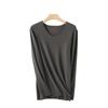 Men's German Velvet Thermal Underwear: Double-Sided Sanded, Thick, Round Neck, Autumn/Winter Base Layer Top