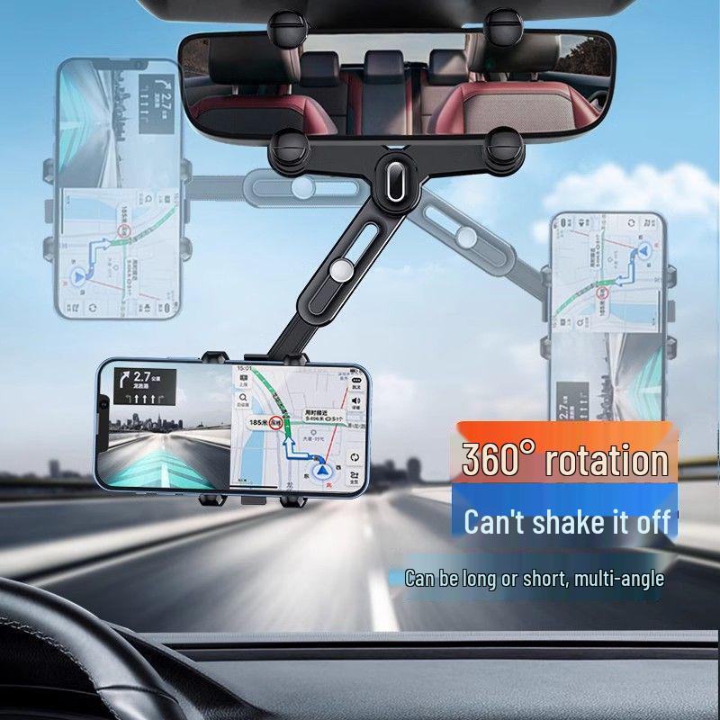 2025 Ударопрочный 360° AR Автомобильный Держатель Телефона в Зеркало Заднего Вида