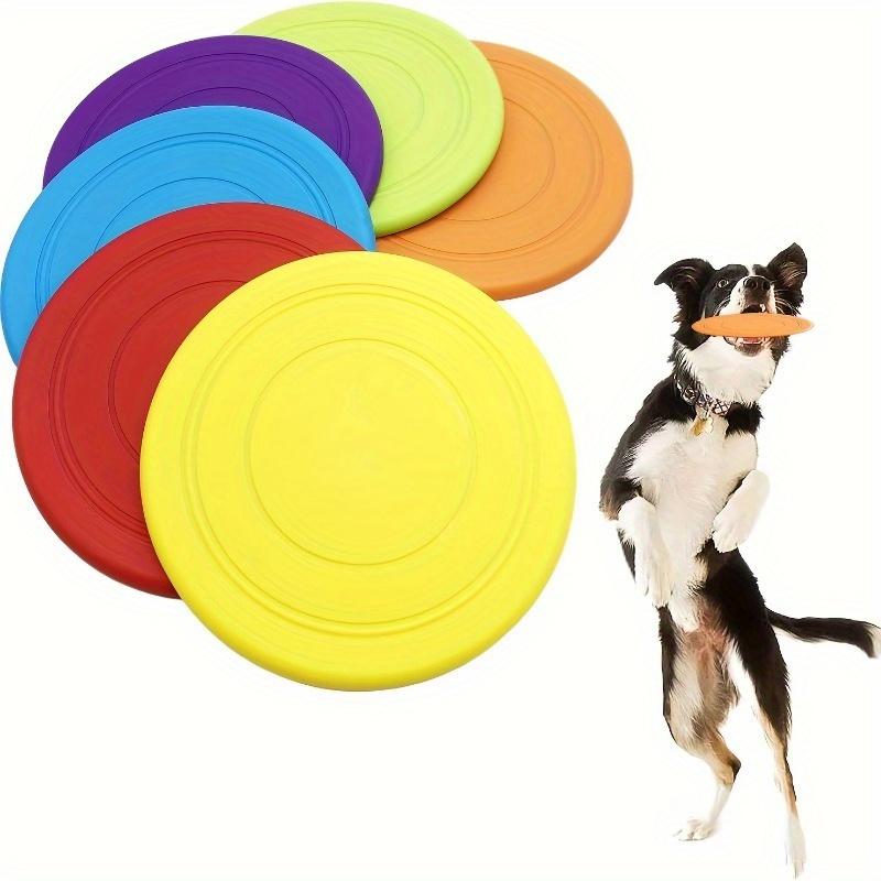 6-Piece Colorful Dog Frisbee Set - Durable Interactive Flying Discs for Outdoor Play, Fetch Training & High-Energy Dogs