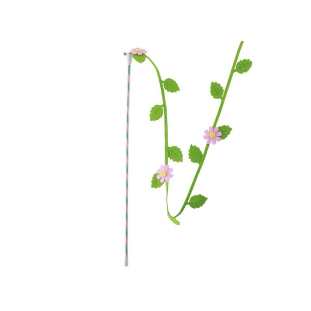 Long Stick Kitten Cat Teaser Stick Felt Cat Interactive Toy Cat Teaser Rod Interactive Playing