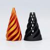 3 шт./набор 3D-печатных спиральных конусов, невозможных пирамид, проходных скульптур, спиральных цилиндров, фигурок, снятия стресса, тревожности, обучающих игрушек-пирамид