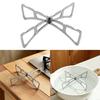 Stainless Steel Cross Steaming Rack Portable Foldable Mini Pot Rack Kitchen Accessories Stove Rack Steaming Rack Outdoor Camping