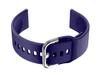 Pasek Gumowy Do Smartwatch U01 - Granat/Srebrny - 18Mm