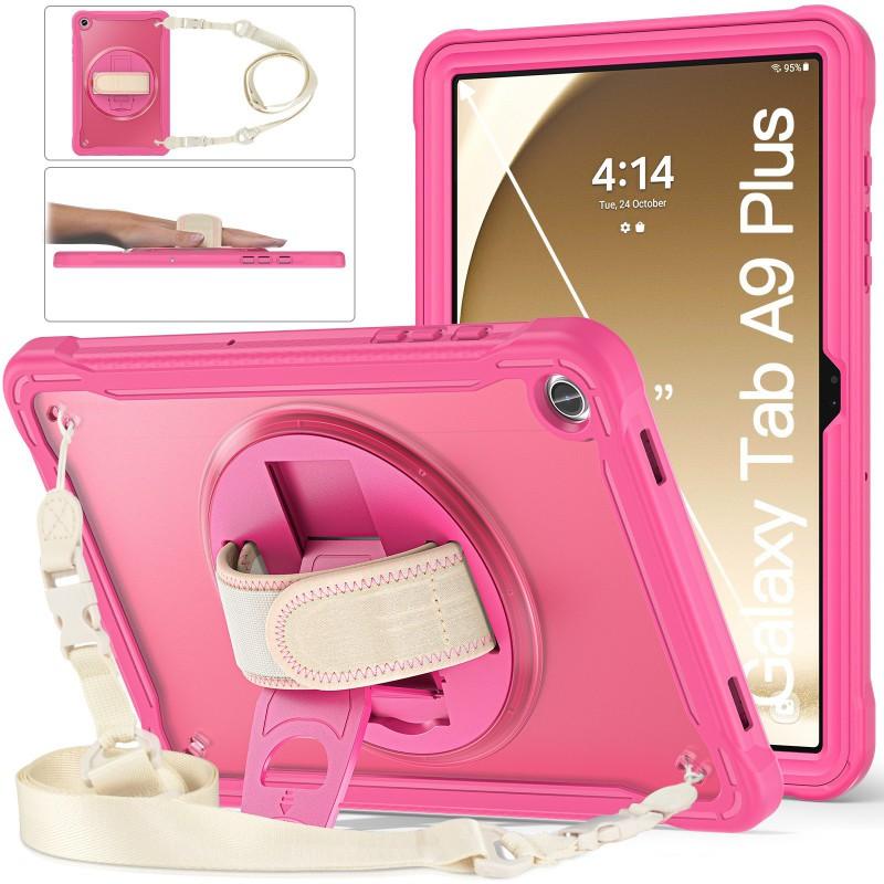 Tablet Case IPad 10th Gen Tab A9 Plus 360 Rotating Stand Matte Clear Shockproof Protective Cover