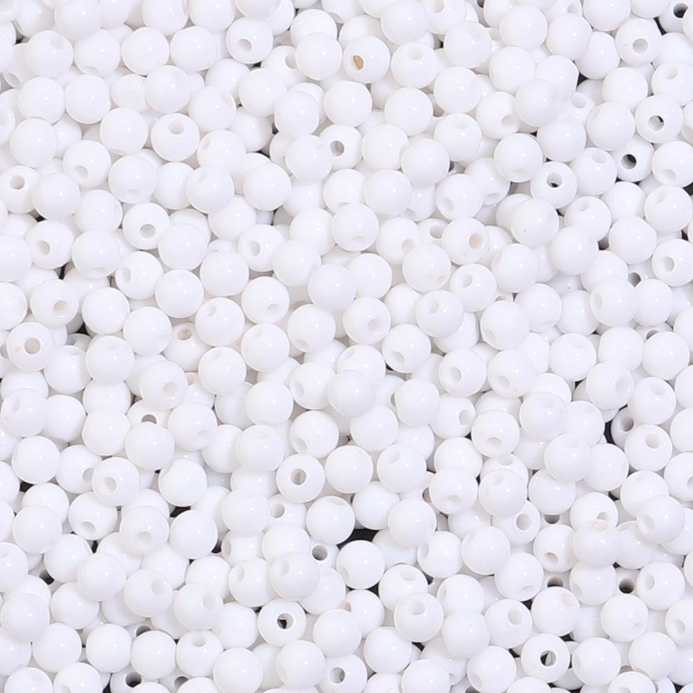 1000pcs/lot 5mm Solid Color Acrylic Round Beads Loose Spacer Mini Seed Bead For Jewelry Making DIY Bracelet Necklace Accessories