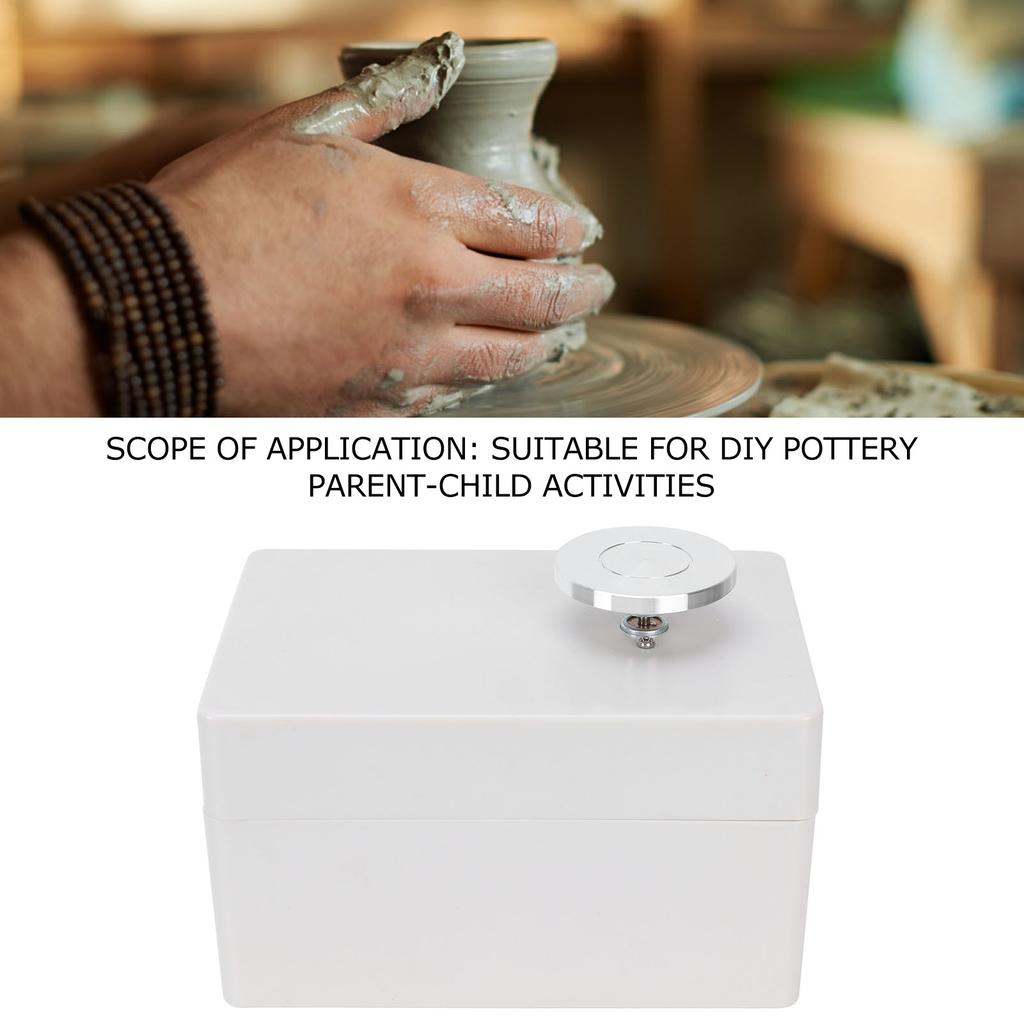 Pottery Clay Machine AntiCorrosion Speed Control Knob Clean Easily Mini Ceramic Wheel Tools for DIY