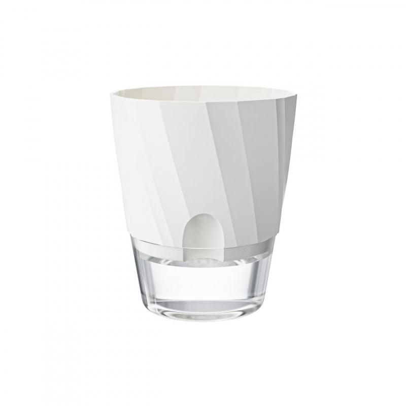 Thickened transparent self-watering green plant pot for home use, suitable for lazy people, high-end indoor green plant vessel