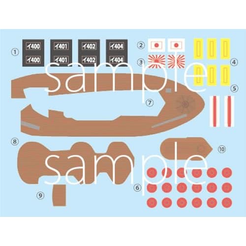 Chibimaru Fleet I-400 Class Submarine Set of 2 Plastic Models