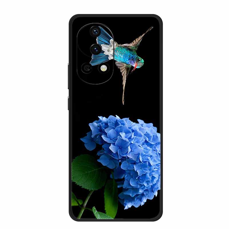 Чехол для телефона Huawei Nova 13 12 5G Nova13 Coque Цветы Черный Силикон Мягкий ТПУ Задняя крышка Для Huawei Nova 12 Pro Ultra Чехол