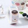 Self-adhesive Baking Pattern DIY Craft Donut Stickers Gift Box Packing Seal Labels Roll Sticker