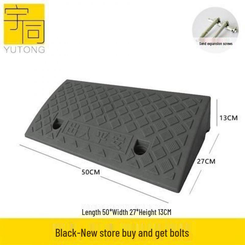 Треугольная пластиковая автомобильная аппарель для порога и подушка-лежачий полицейский