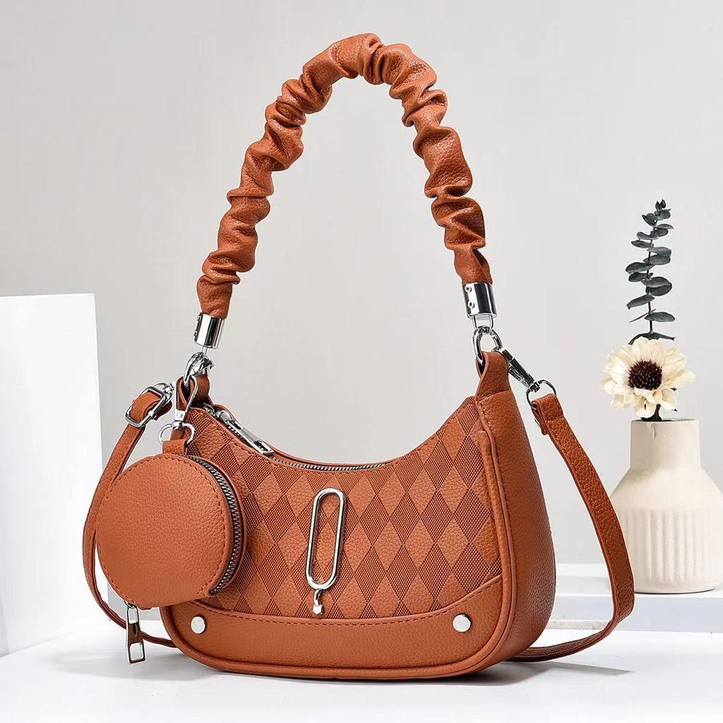 Stylish Black Grey Khaki Green Brown Womens Bag Trendy Minimalist Crossbody Purse For Everyday Use