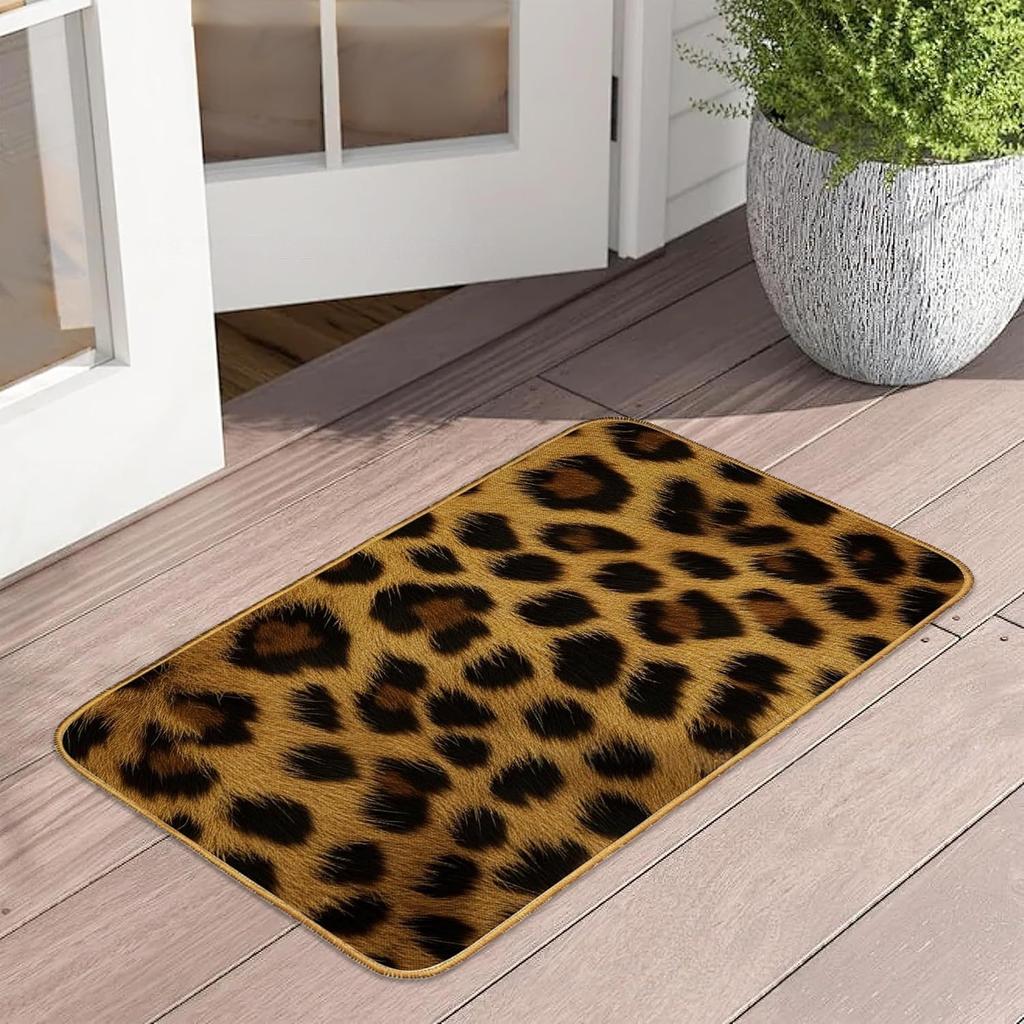 Retro Butterfly Floor Mat Bathroom Door Mat Dirt Resistant and Easy To Maintain Foot Mat