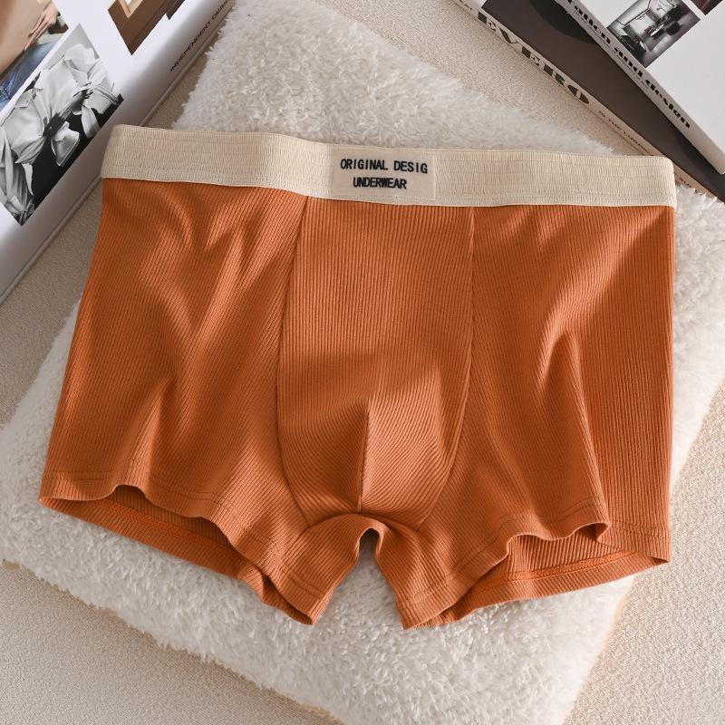 Мужские боксеры-брифы YZL из чистого хлопка - Дышащие, удобные, простой дизайн для мужчин и мальчиков