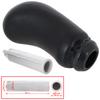 Renault Clio II III IV gear shift knob 5 SPEED BLACK LEATHER + CHROME + adapter / gear shift knob lever adapter 2 pcs. SET
