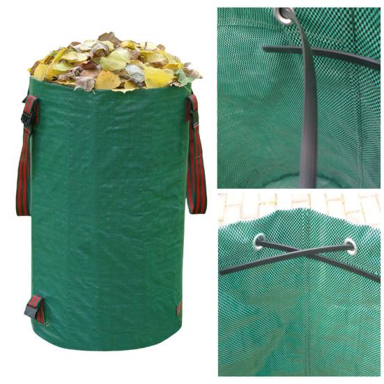 Сверхпрочный мешок для листьев, многоразовый мешок для садового мусора, складной мешок для газона, мешок для сбора садовых листьев для скошенной травы, веток