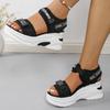 Fashion Chunky Platform Sandals for Women 2025 Summer Thick Bottom Sports Sandals Woman Plus Size 42 Fashion Wedge Heel Sandalias Mujer