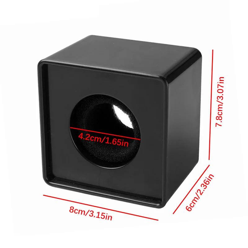 Флагшток-куб для микрофона ABS Квадратные флаги Микрофон для интервью Логотип Маркер Телевизионная станция Репортер Куб-коробка для микрофона Поролоновая крышка