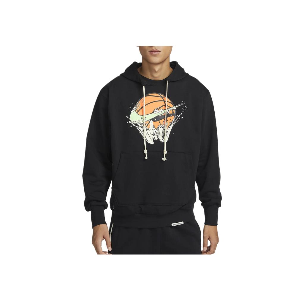 Nike Повседневная мужская толстовка с баскетбольным принтом и длинными рукавами, черные FB7138-010
