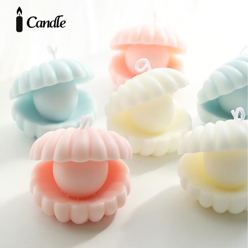 Ароматизированная свеча с перламутровой ракушкой, креативный домашний аромат, украшение, праздничный подарок, сувенир, ароматизированная свеча