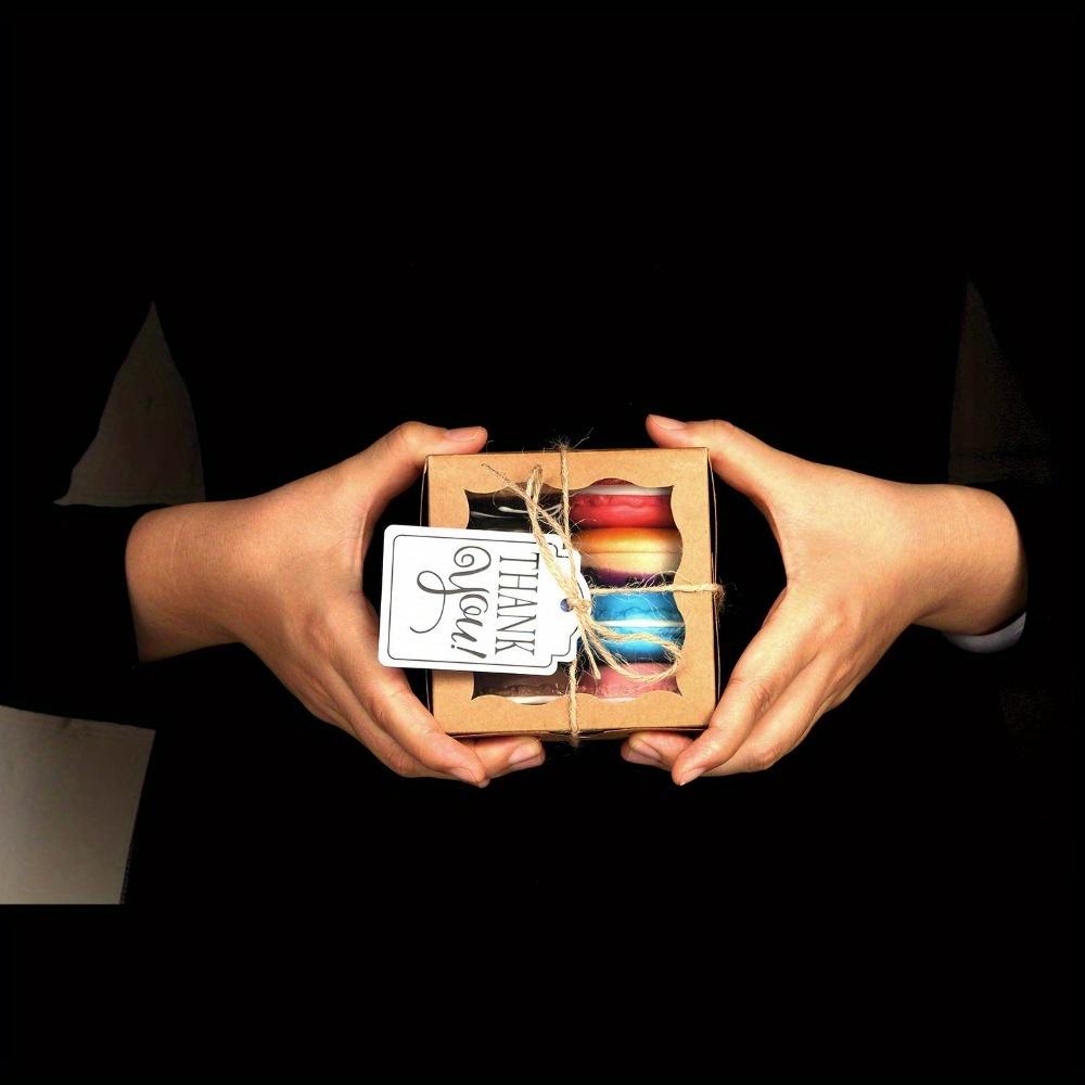 10 шт. хаки прозрачные коробки для выпечки индивидуальные коробки для кексов коробки для печенья подарочная коробка подарочная упаковка коробка для печенья пончики макаруны мини-коробки для торта