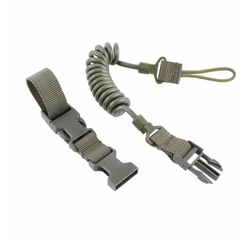 Outdoor Tactical Anti-Loss Lanyard with Spring Key Chain