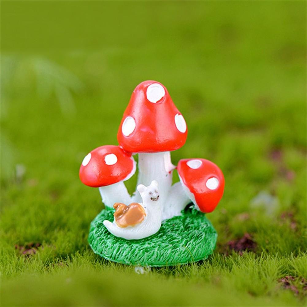 Мох микропейзаж животное грибной орнамент садовое украшение