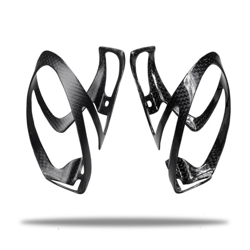 ONGE Держатель для велосипедной бутылки Полное углеволокно Велосипедная флягодержатель Велосипедный держатель для чайника Велосипедные флягодержатели Глянцевый черный Детали Аксессуары