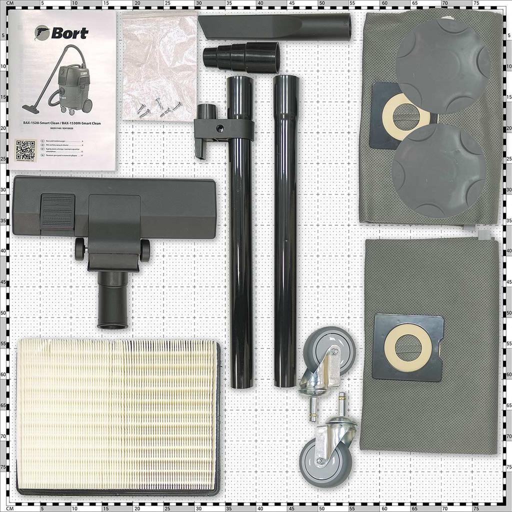 Vacuum Cleaner For Dry And Wet Cleaning Bort Bax-1530m-smart Clean