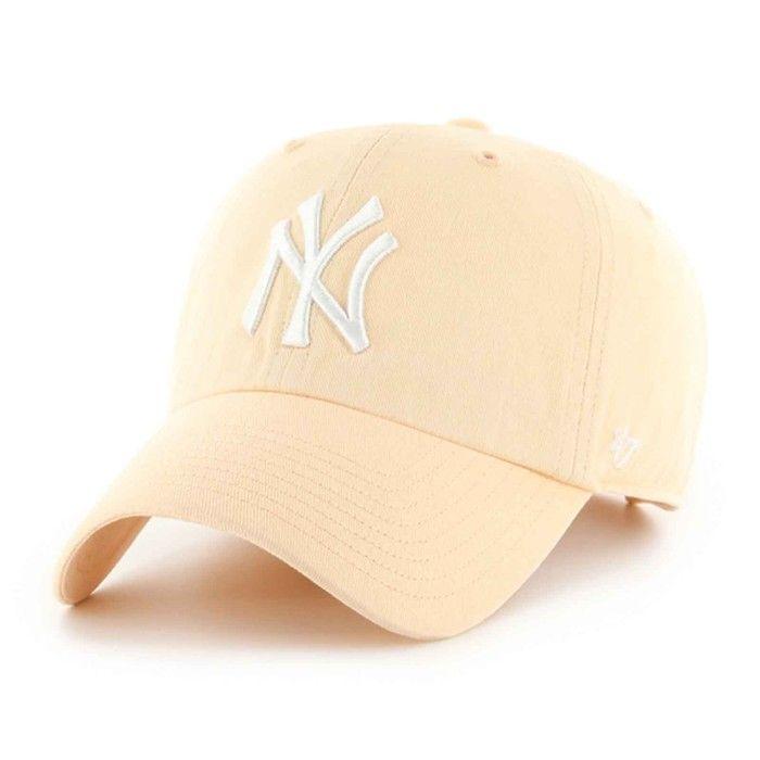 Casquette - 47 BRAND - CLEAN UP - New York Yankees - 100% Coton - Décontractée Et Lavée