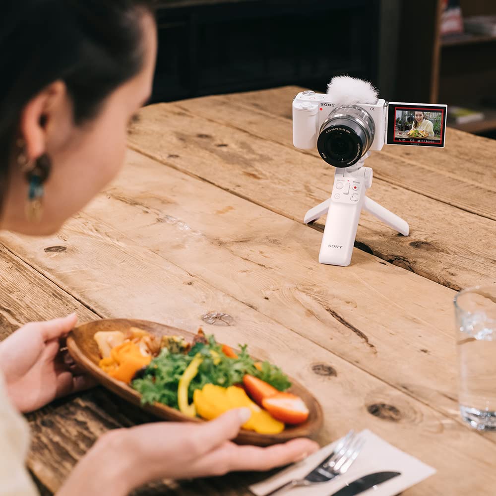 Sony Shooting Grip with Wireless Remote Commander Function White GP-VPT2BT