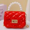 Children's Crossbody Bag, Jelly Bag, Pearl Handbag