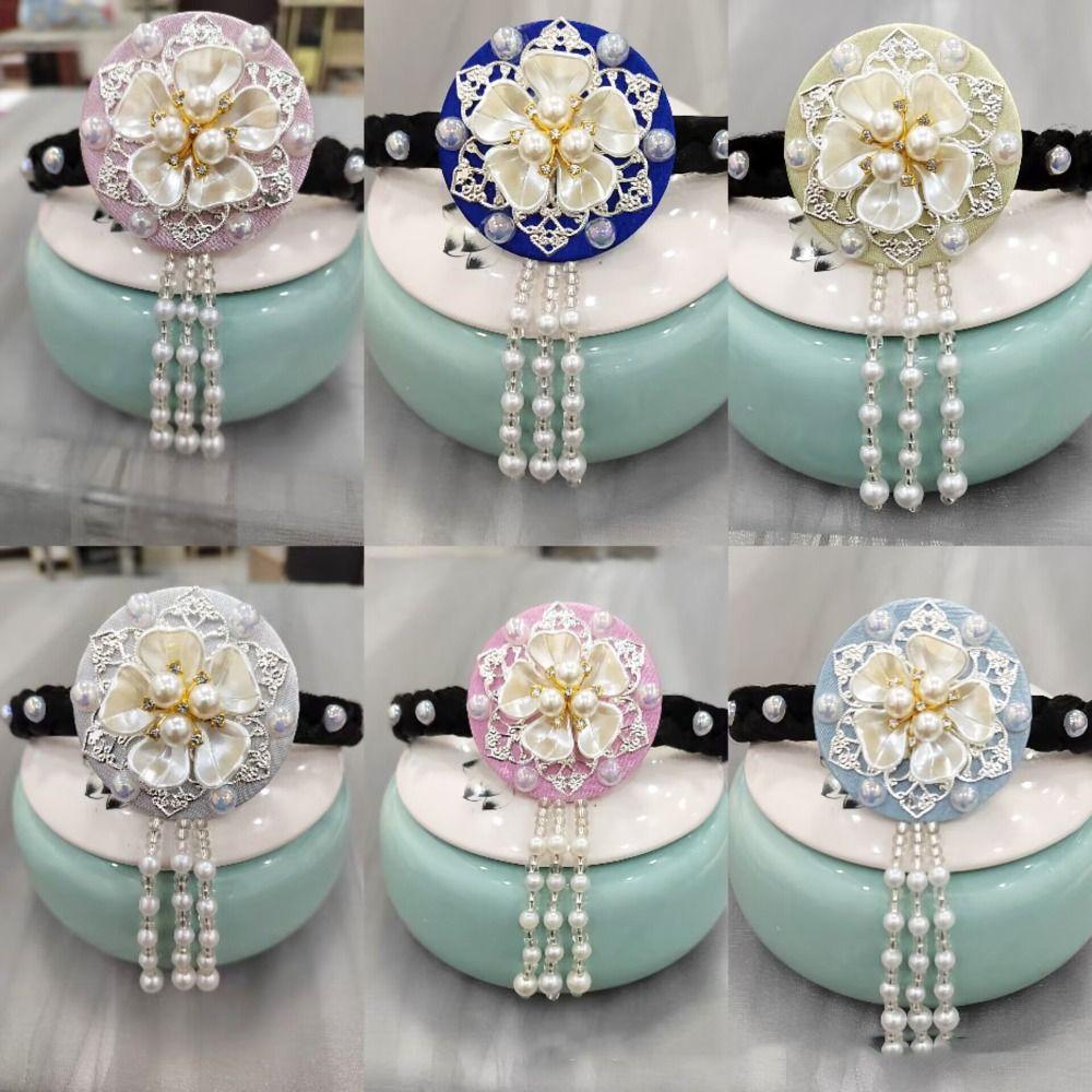 Tassel Hanbok Hairband Pearl Stage Dance Hair Hoop Sweet Korean Headband  Wedding
